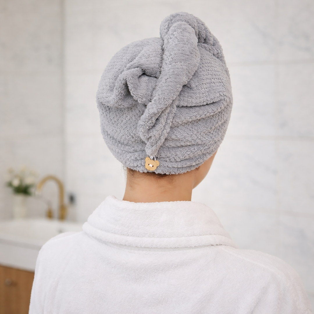 Hair Towel Wrap in Microfibre - image 4