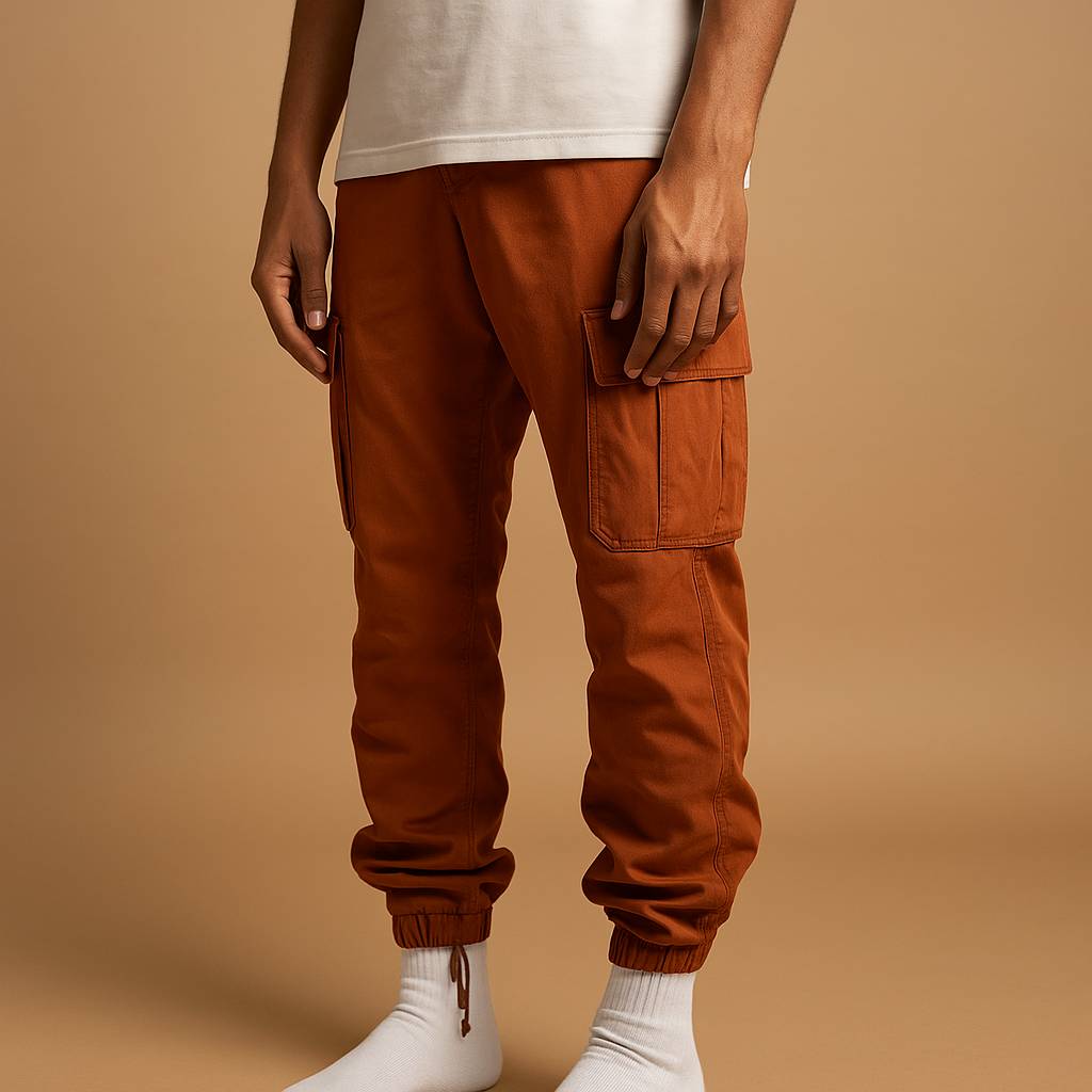 Men’s Regular Fit Cargo Trousers – Practical Everyday Wear with Multiple Pockets