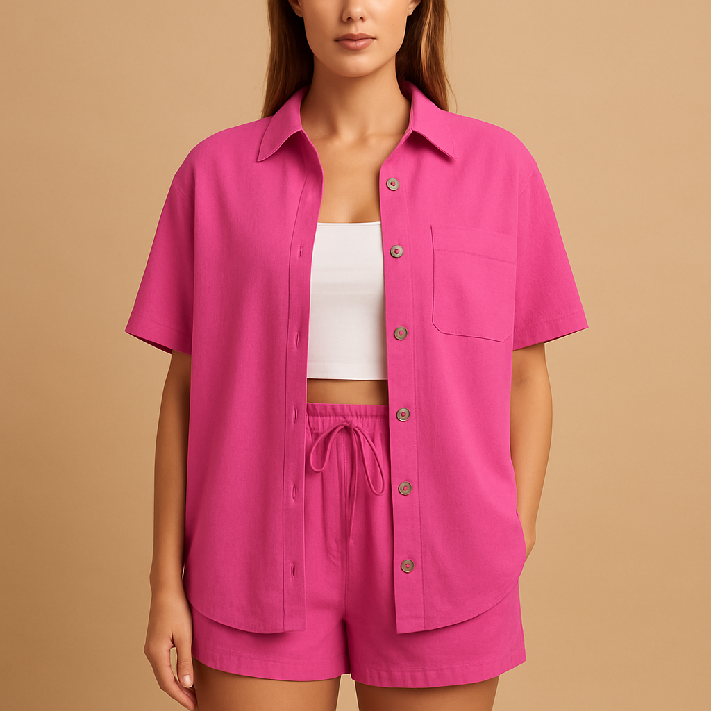 Women’s Relaxed Summer Loungewear Set – Lightweight & Comfortable for Warm Days