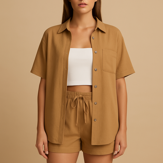 Women’s Relaxed Summer Loungewear Set – Lightweight & Comfortable for Warm Days