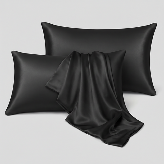 Satin Pillowcase Set of 2 - Black