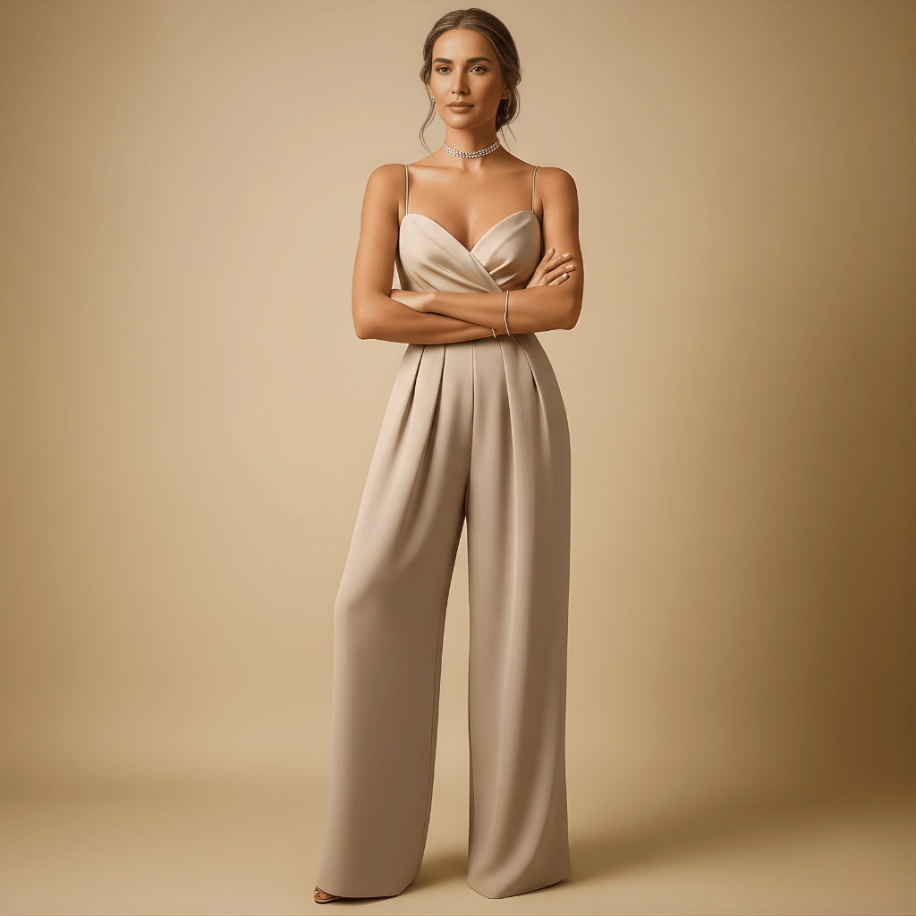 Women’s Summer Jumpsuit with Adjustable Straps – Lightweight & Versatile Style