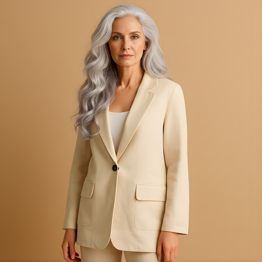 Women’s Casual Long Sleeve Blazer – Comfortable & Refined for Everyday Wear