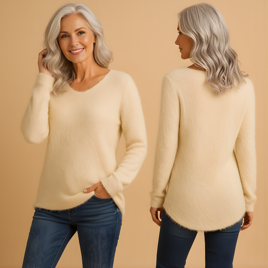 Women’s Lightweight Cotton Knit Sweater – Relaxed Fit for Everyday Wear