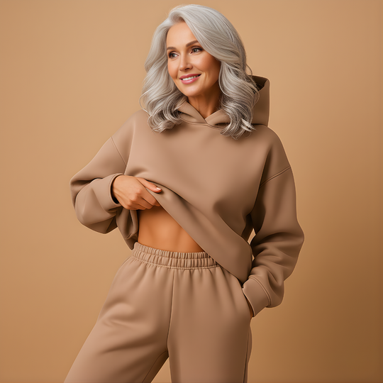 Women’s Oversized Hoodie & Jogger Loungewear Set – Relaxed Comfort for Everyday Wear