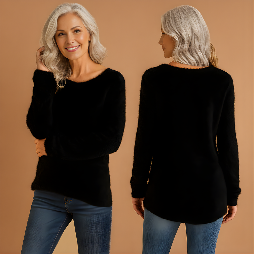 Women’s Lightweight Cotton Knit Sweater – Relaxed Fit for Everyday Wear