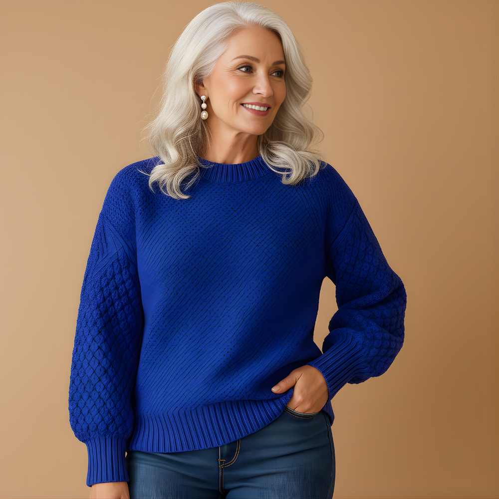 Women’s Soft Knit Sweater – Elegant & Comfortable for Cooler Weather