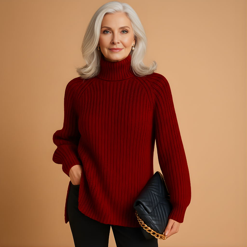 Women’s Soft Turtleneck Sweater – Elegant Fit for Cooler Seasons