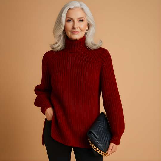 Women’s Soft Turtleneck Sweater – Elegant Fit for Cooler Seasons