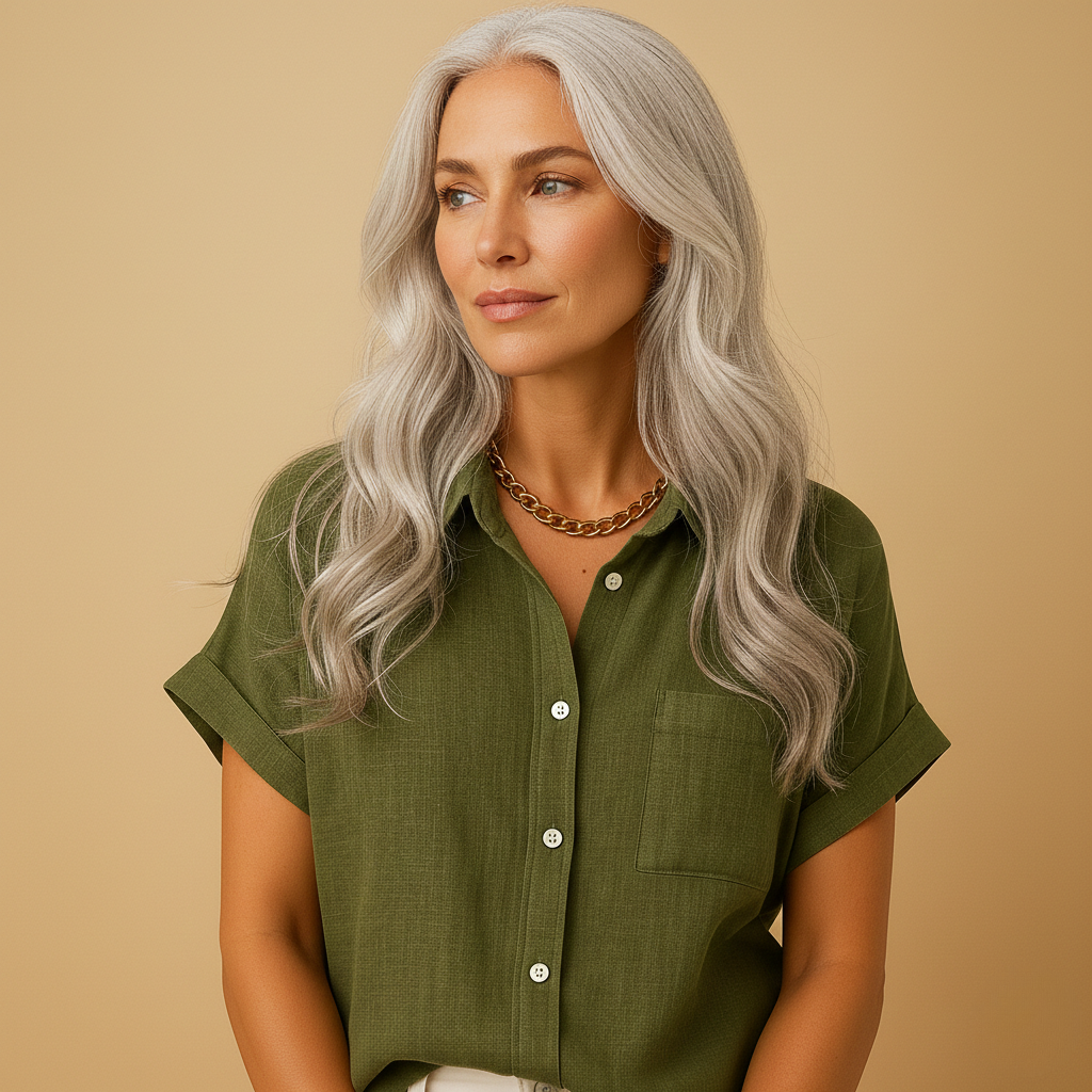 Women’s Elegant Summer Blouse – Lightweight & Versatile for Warm Days