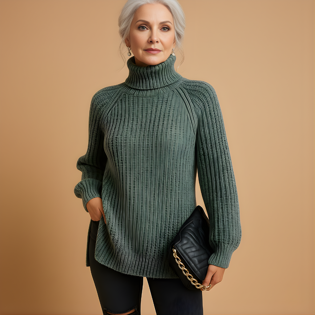 Women’s Soft Turtleneck Sweater – Elegant Fit for Cooler Seasons