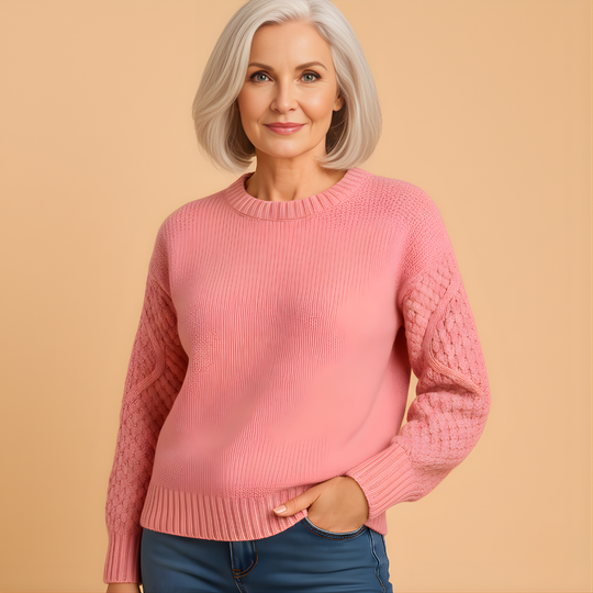 Women’s Soft Knit Sweater – Elegant & Comfortable for Cooler Weather