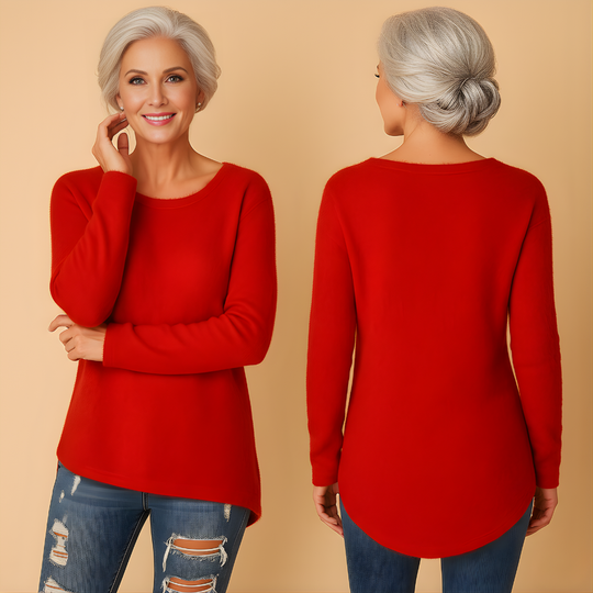 Women’s Lightweight Cotton Knit Sweater – Relaxed Fit for Everyday Wear