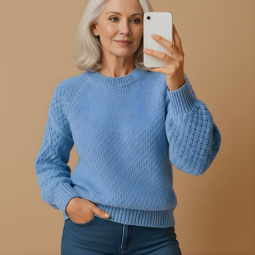 Women’s Soft Knit Sweater – Elegant & Comfortable for Cooler Weather