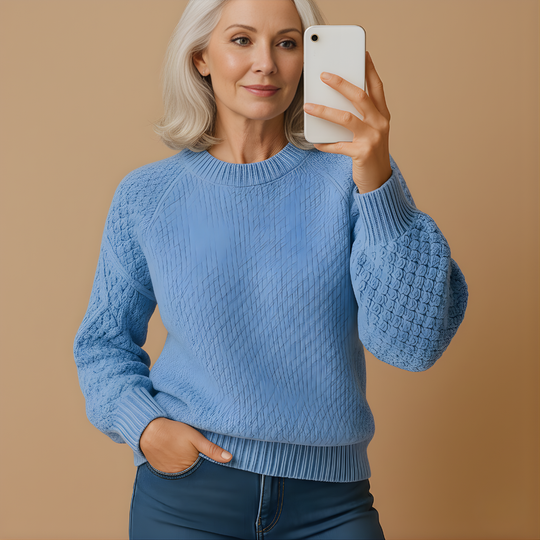 Women’s Soft Knit Sweater – Elegant & Comfortable for Cooler Weather