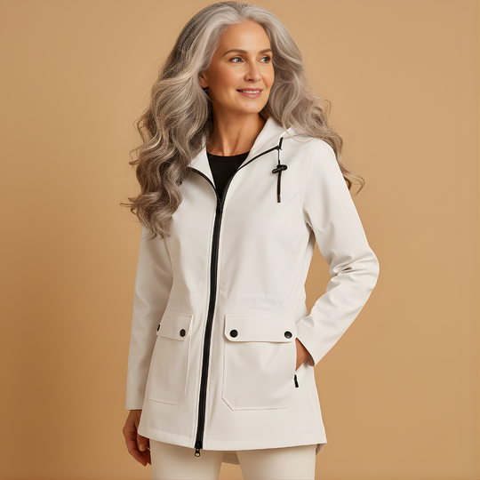 Women’s Long Waterproof Raincoat with Hood – Full Coverage for Everyday Wear