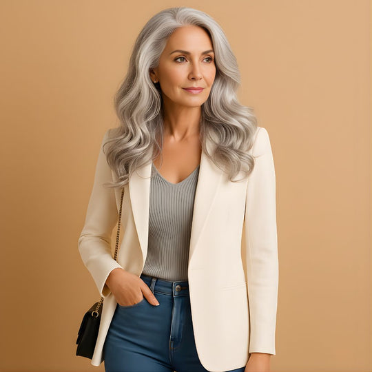 Women’s Long Tailored Blazer – Slim Fit for Refined Everyday Wear