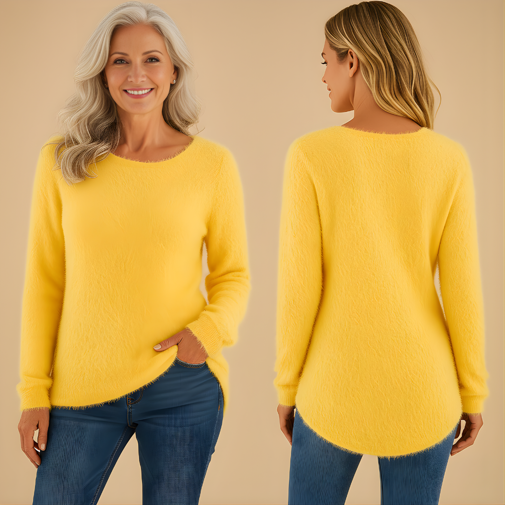 Women’s Lightweight Cotton Knit Sweater – Relaxed Fit for Everyday Wear