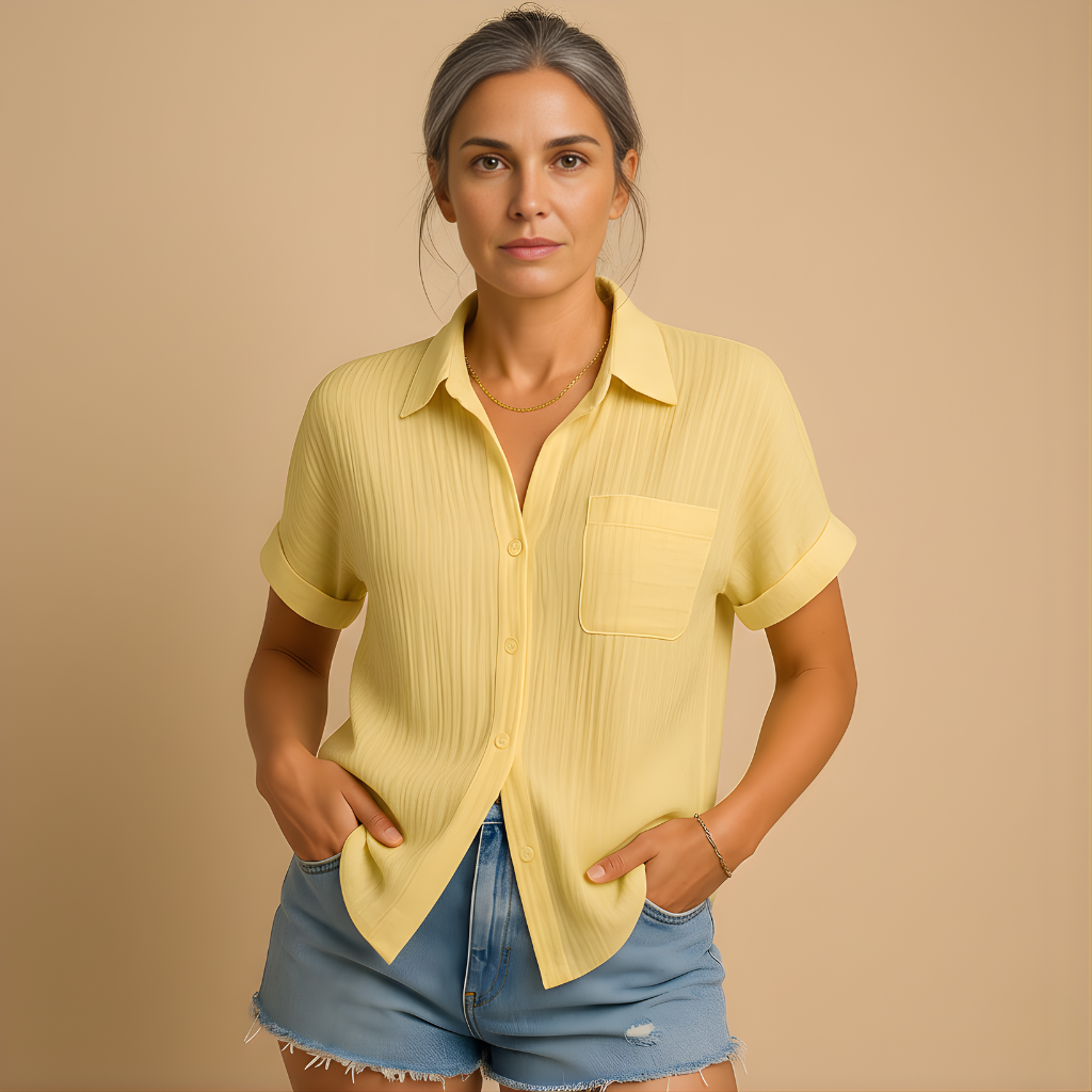 Women’s Short Sleeve Polo Shirt – Casual & Comfortable for Everyday Wear