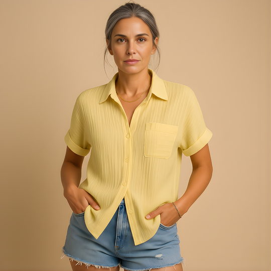 Women’s Short Sleeve Polo Shirt – Casual & Comfortable for Everyday Wear