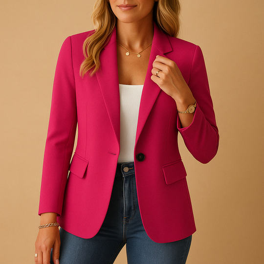 Women’s Tailored Stretch Blazer – Comfortable & Versatile for Everyday Wear