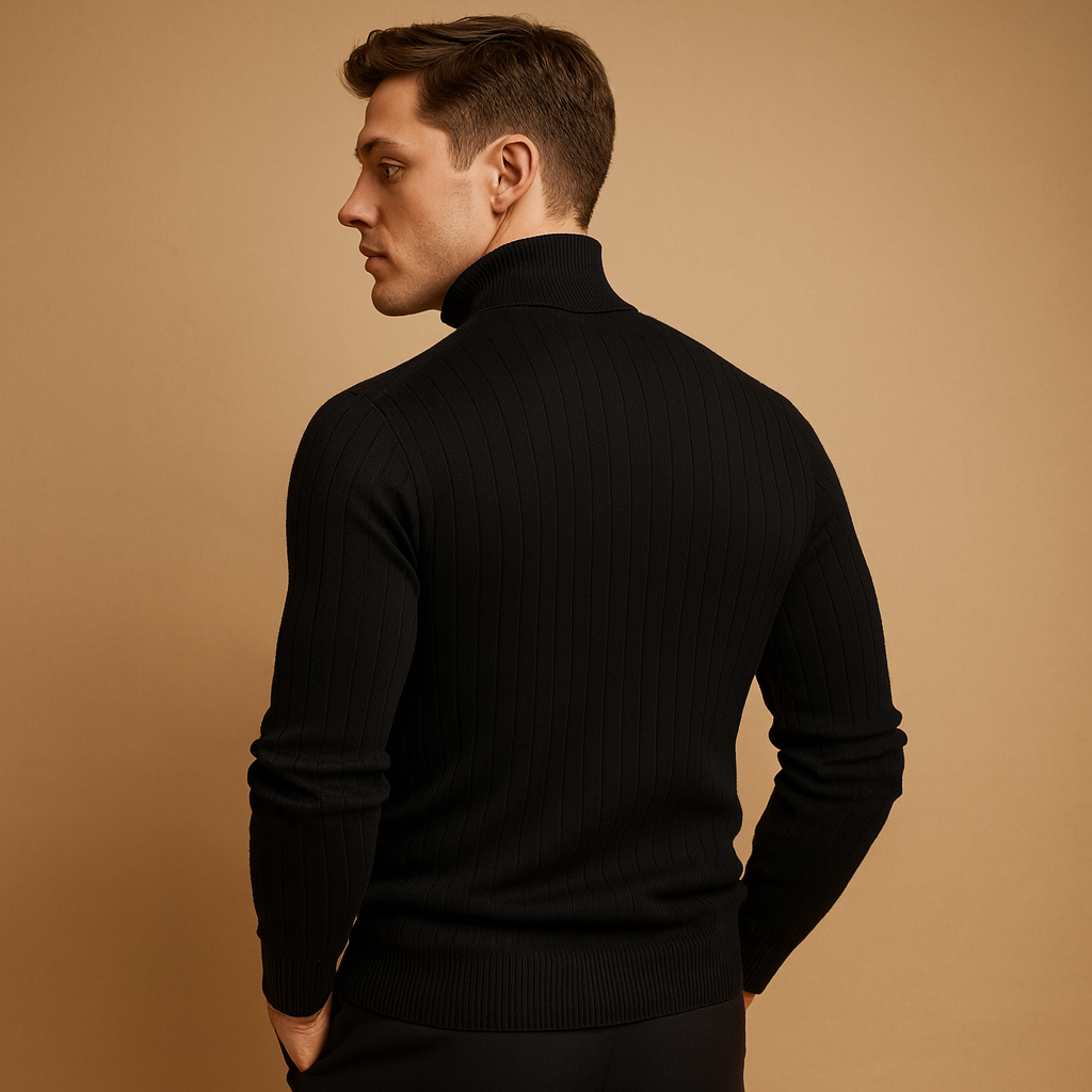 Men’s Turtleneck Sweater – Classic & Comfortable