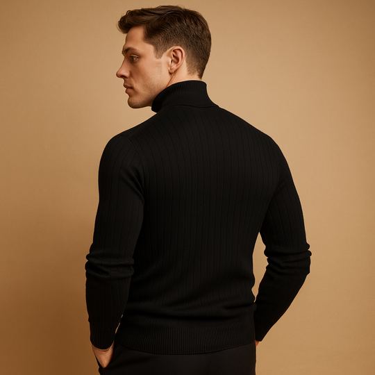 Men’s Turtleneck Sweater – Classic & Comfortable