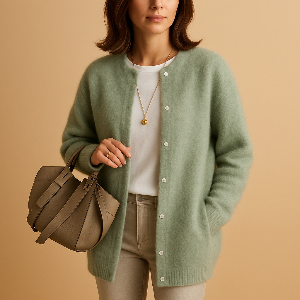 Women’s Buttoned Knit Cardigan – Lightweight & Versatile for Everyday Wear