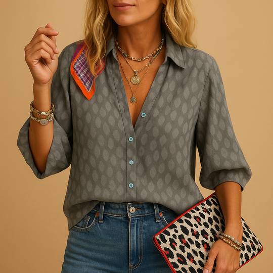 Women’s Casual Elegant Blouse – Lightweight & Versatile for Everyday Wear