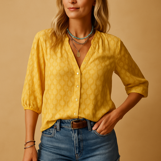 Women’s Casual Elegant Blouse – Lightweight & Versatile for Everyday Wear