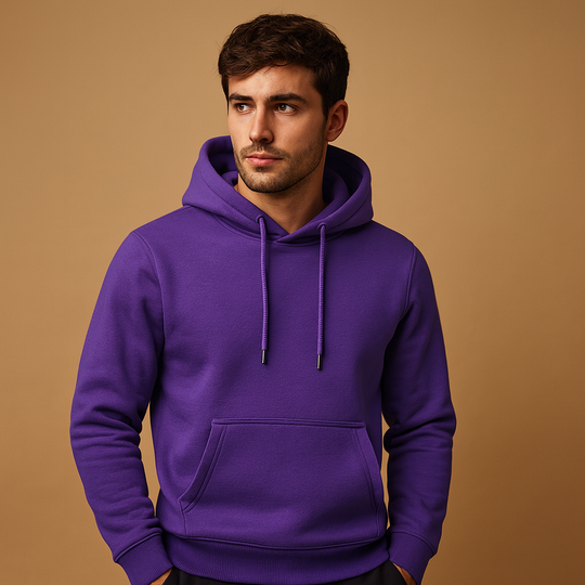 Men's Drawstring Hoodie — Relaxed Fit Casual Everyday Sweatshirt