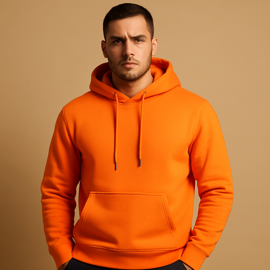 Men's Drawstring Hoodie — Relaxed Fit Casual Everyday Sweatshirt