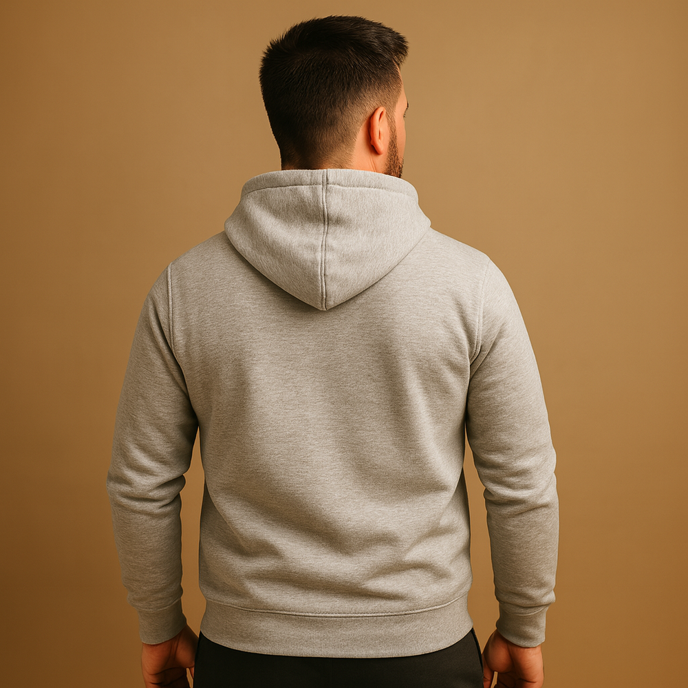 Men's Drawstring Hoodie — Relaxed Fit Casual Everyday Sweatshirt