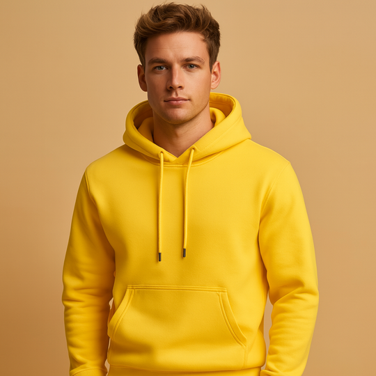 Men's Drawstring Hoodie — Relaxed Fit Casual Everyday Sweatshirt