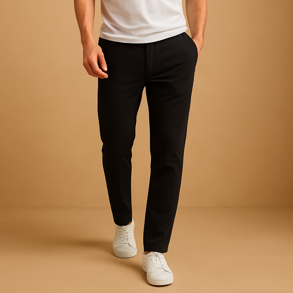 Men’s Casual Pants with Elastic Waistband – Lightweight & Everyday Comfort