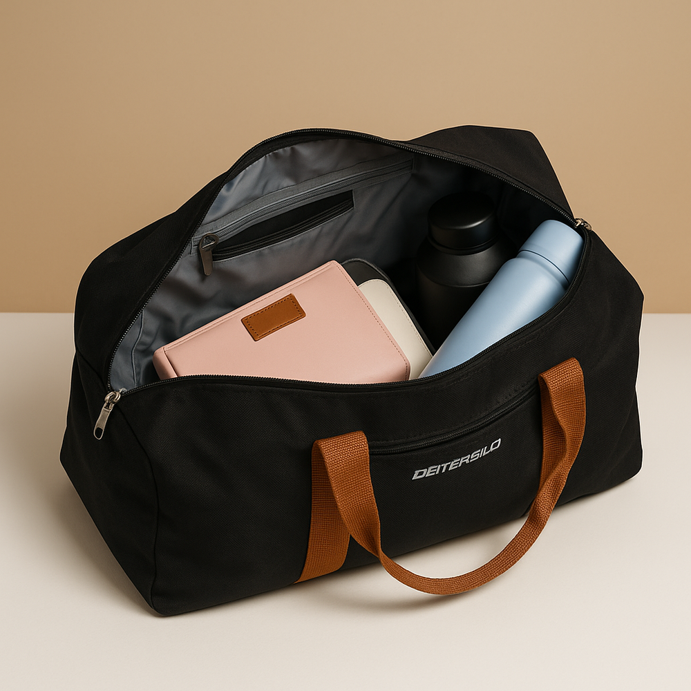 Water-Resistant Commuter Duffle Bag with Shoe Compartment – Organised Travel Carry