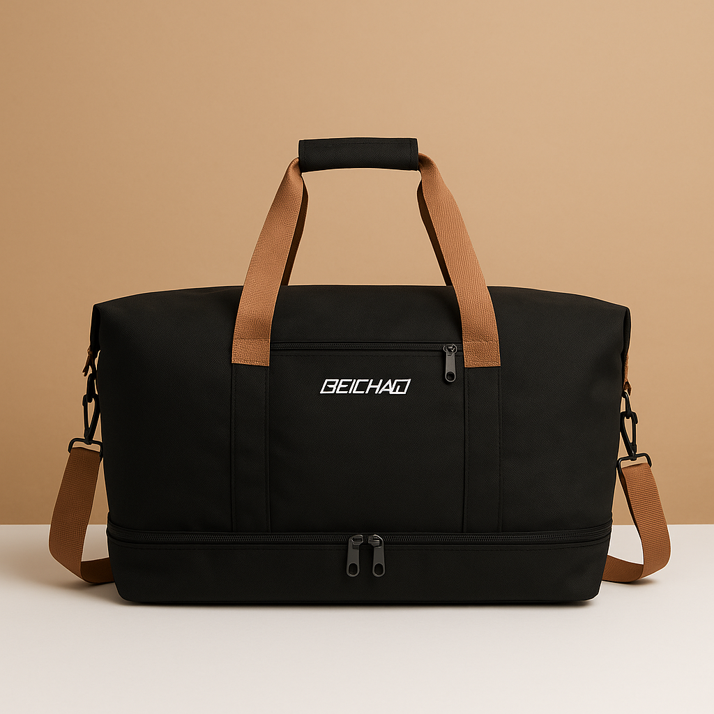 Water-Resistant Commuter Duffle Bag with Shoe Compartment – Organised Travel Carry