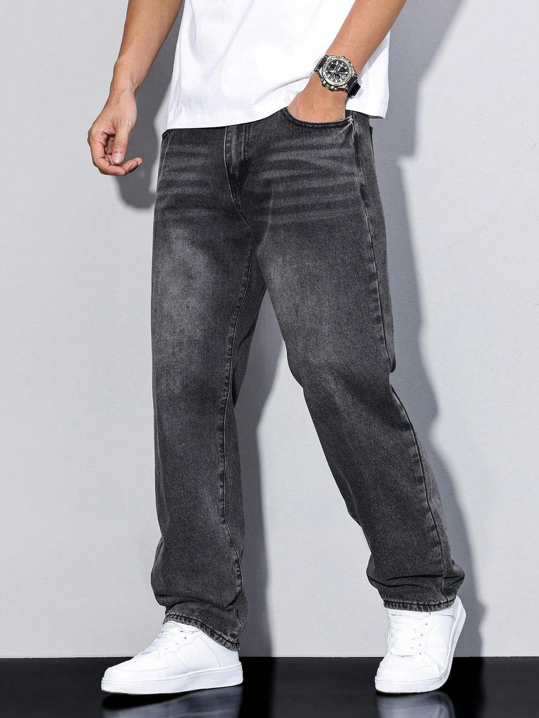 Men's Baggy Jeans — Relaxed Fit Casual Urban Denim
