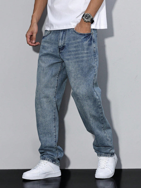 Men's Baggy Jeans — Relaxed Fit Casual Urban Denim