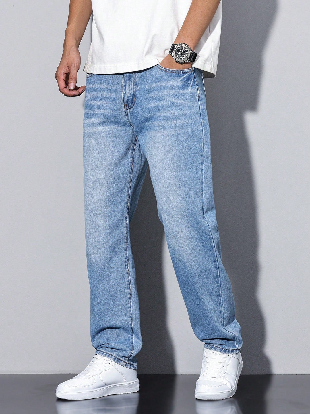Men's Baggy Jeans — Relaxed Fit Casual Urban Denim
