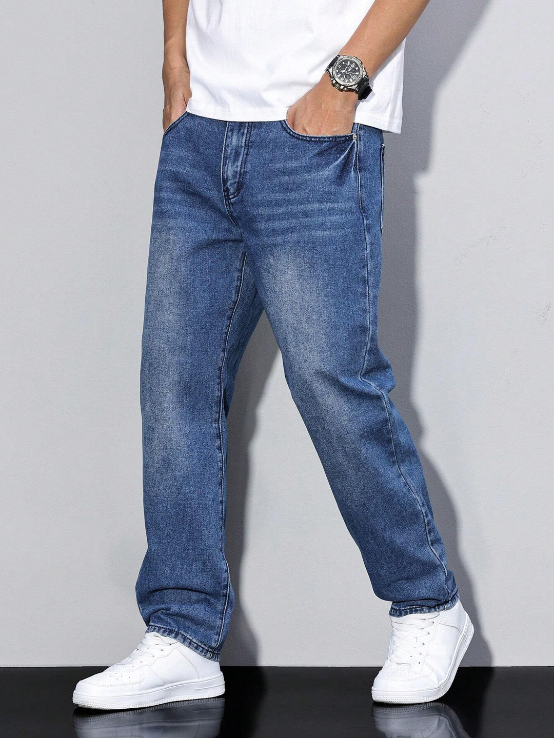 Men's Baggy Jeans — Relaxed Fit Casual Urban Denim