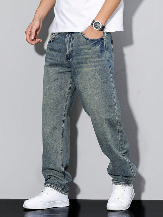 Men's Baggy Jeans — Relaxed Fit Casual Urban Denim