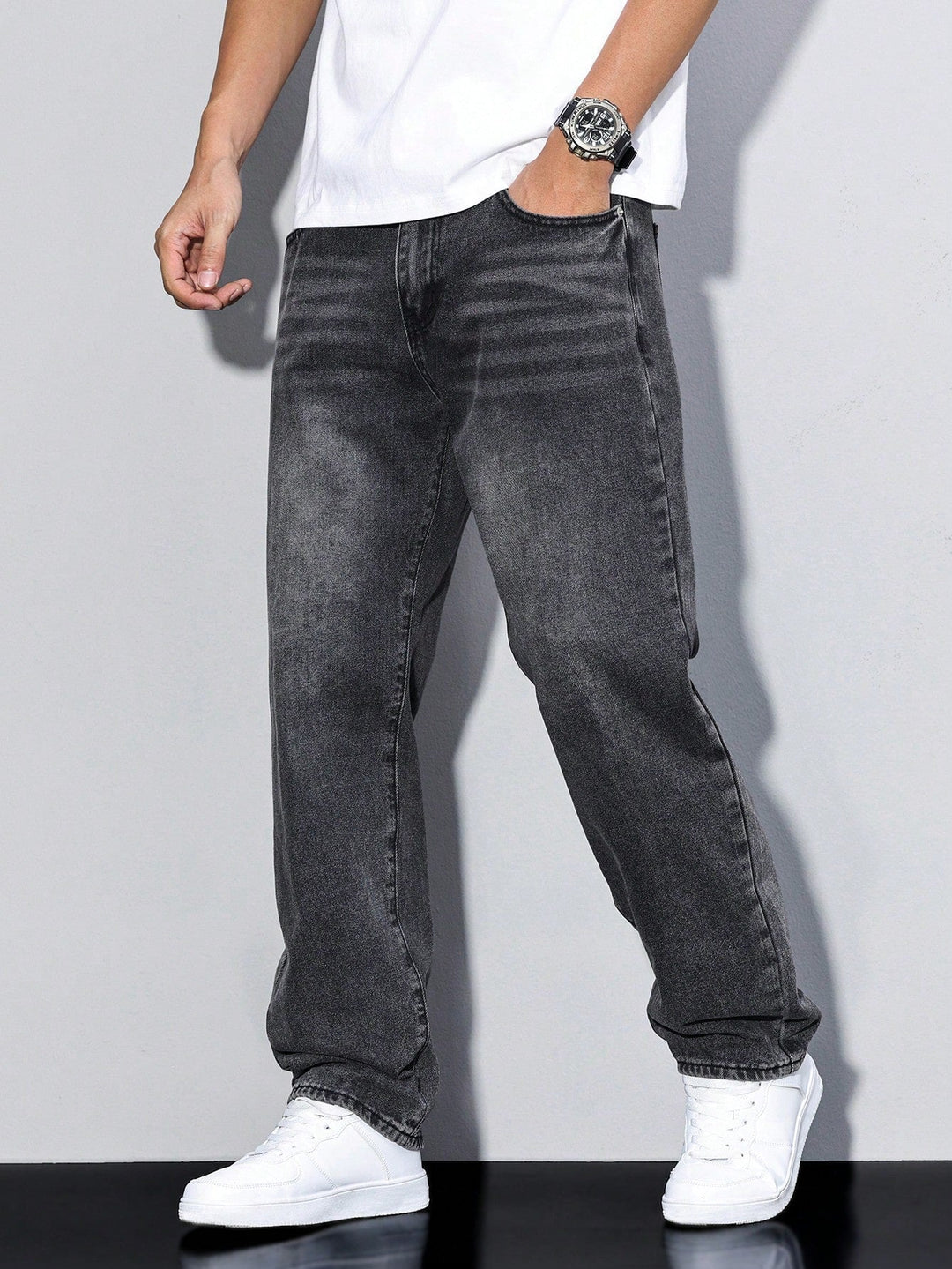 Men's Baggy Jeans — Relaxed Fit Casual Urban Denim
