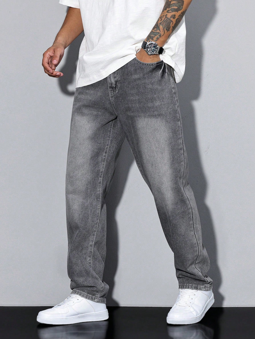 Men's Baggy Jeans — Relaxed Fit Casual Urban Denim