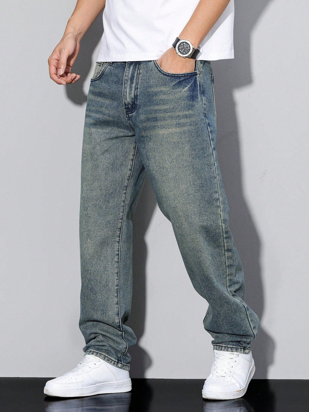 Men's Baggy Jeans — Relaxed Fit Casual Urban Denim