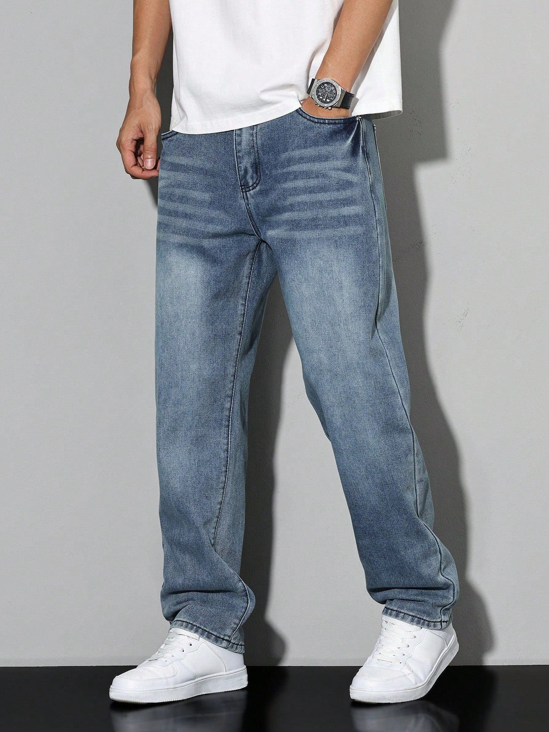 Men's Baggy Jeans — Relaxed Fit Casual Urban Denim