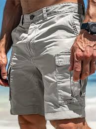 Men’s Classic Cargo Shorts with Side Pockets – Regular Fit & Practical Style
