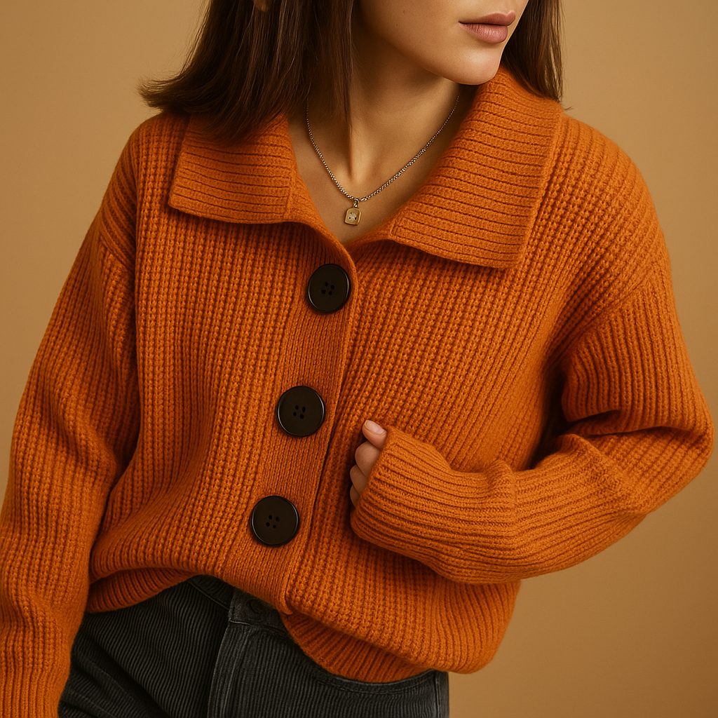 Women’s Cotton Cardigan – Elegant & Comfortable for Everyday Layering