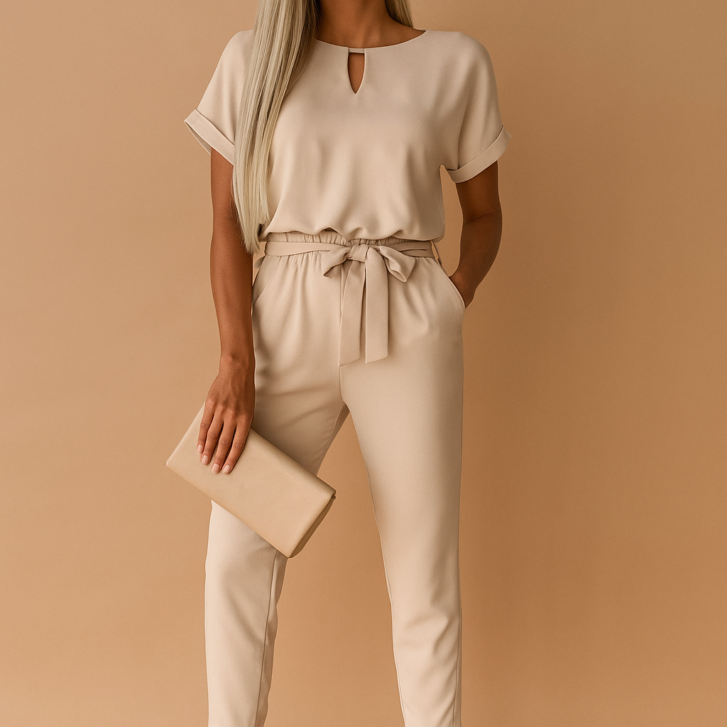 Women’s Elegant Tailored Jumpsuit – Refined Silhouette for Formal Wear