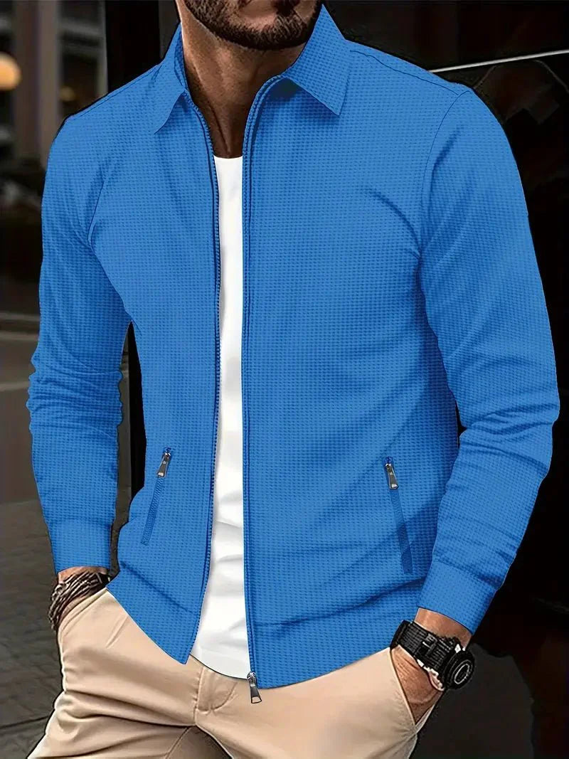 Men's Zip-Up Vest with Stand Collar – Lightweight Everyday Layer